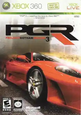 Project Gotham Racing 3 (USA) box cover front